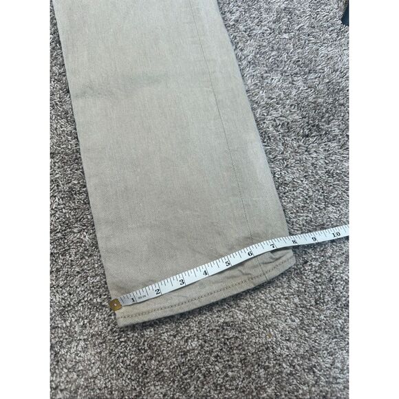 Levi’s 501 Straight Leg White Oak Cone Denim Men’s 33X34 Tan Khaki Button Fly - Picture 10 of 11